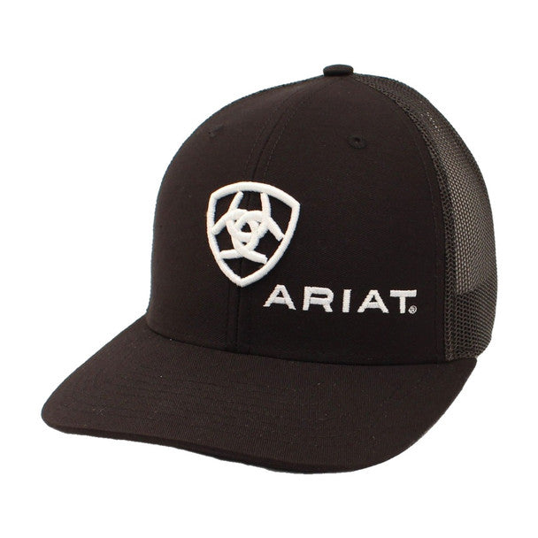 Gorra Ariat con bordado 3D negra