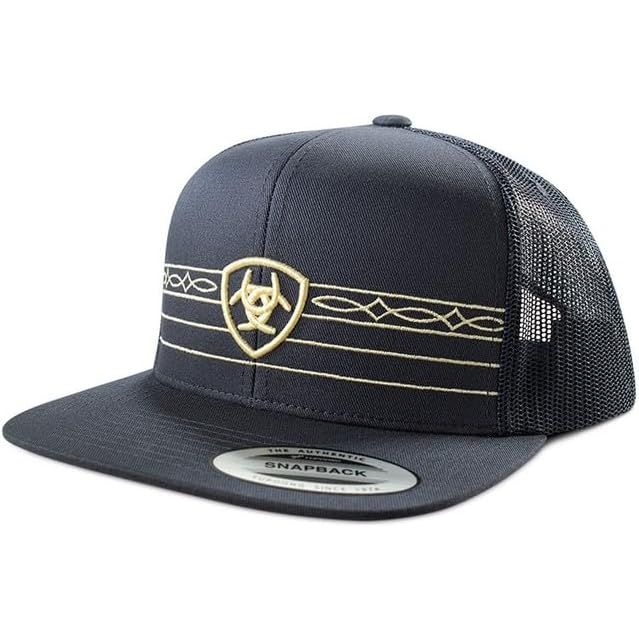 Gorra Ariat con bordado 3D negra