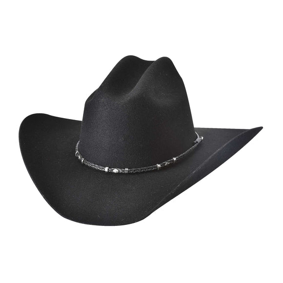 Gholson 4X Black Wool Felt Cowboy Hat