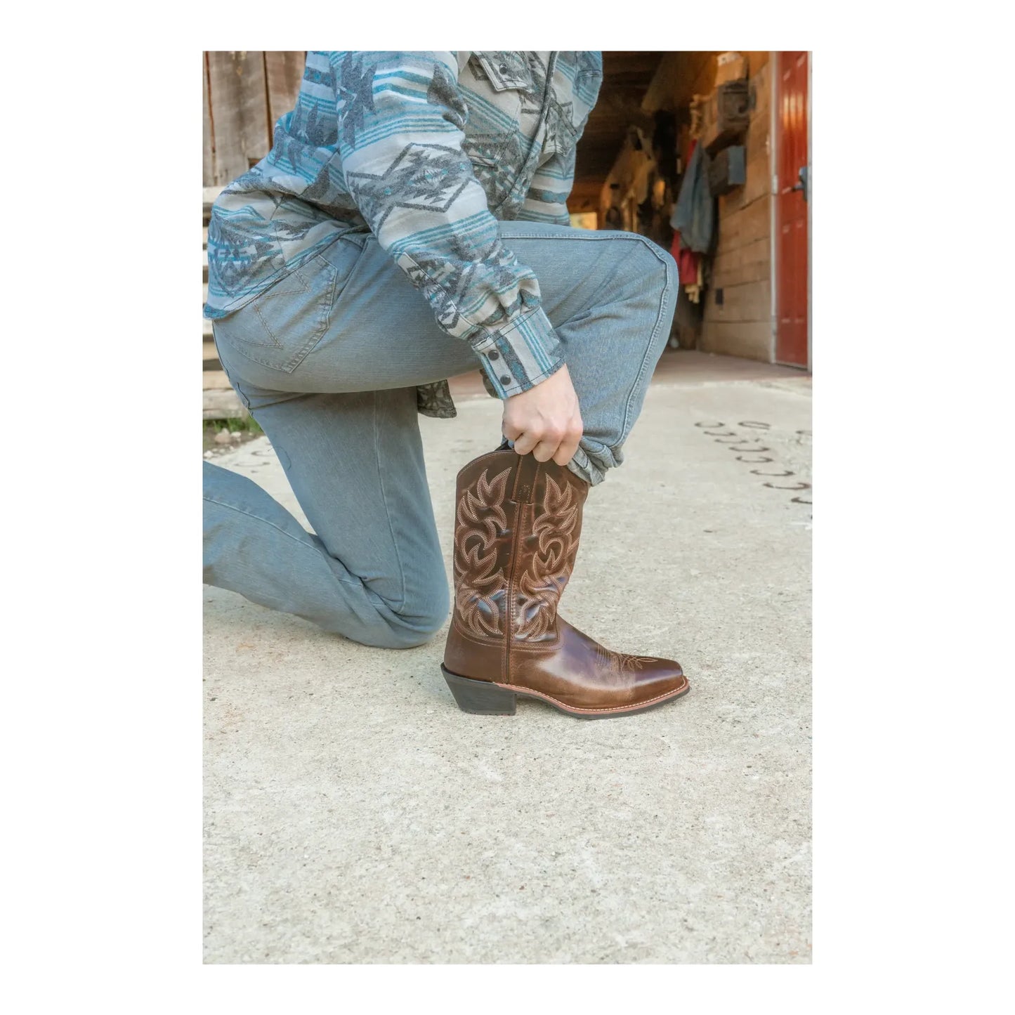Laredo Men’s Breakout Rust Square Toe Western Boot