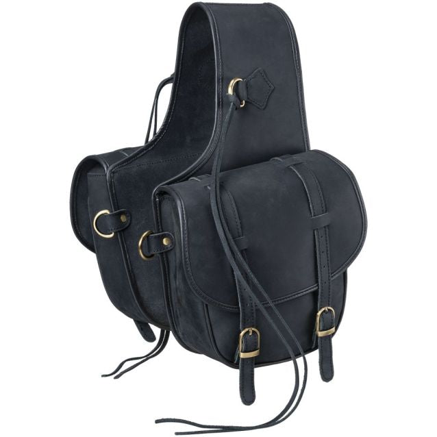 Tough‑1 Soft Leather Saddle Bag