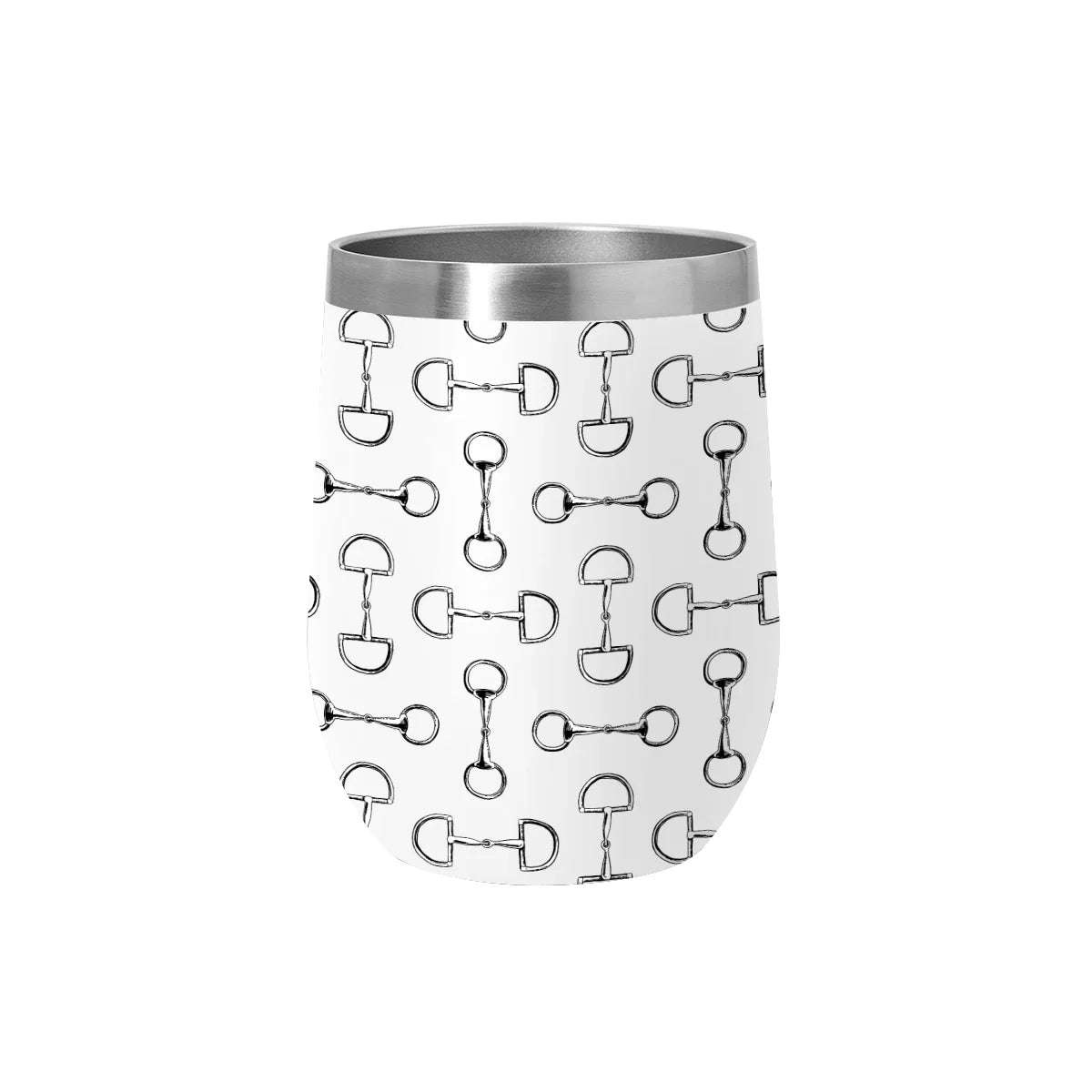 AWST Int'l 12oz Stainless Steel Wine Tumbler – Lila Vintage Snaffle Bi