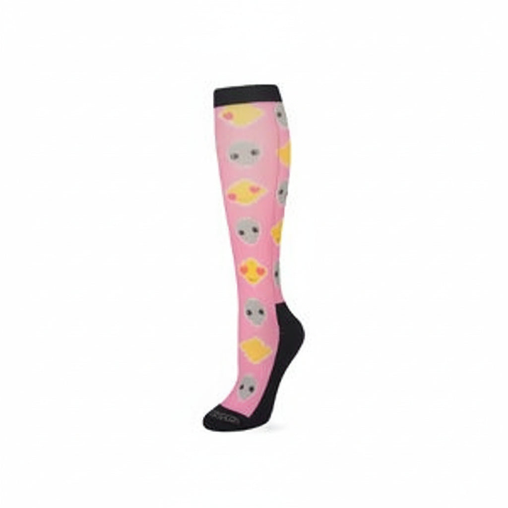 Ovation FootZees “Mouse and Cheese” Riding Socks – Fun Equestrian Boot Socks