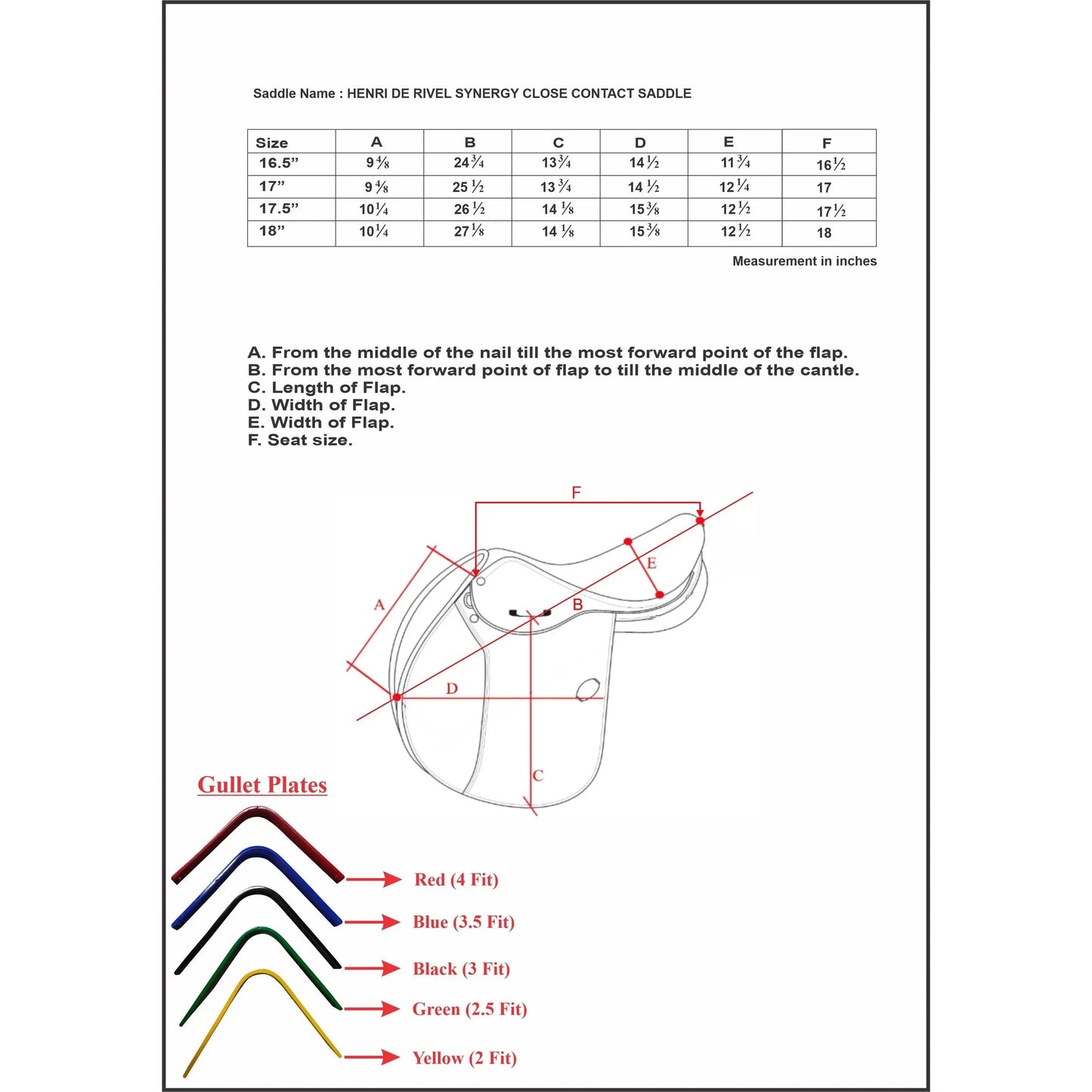 Henri de Rivel Evolution Close Contact Saddle – Premium Leather Jumping Saddle