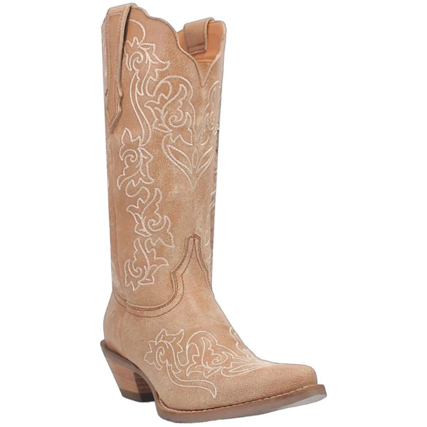 Bota vaquera Dingo Flirty N' Fun Camel para mujer