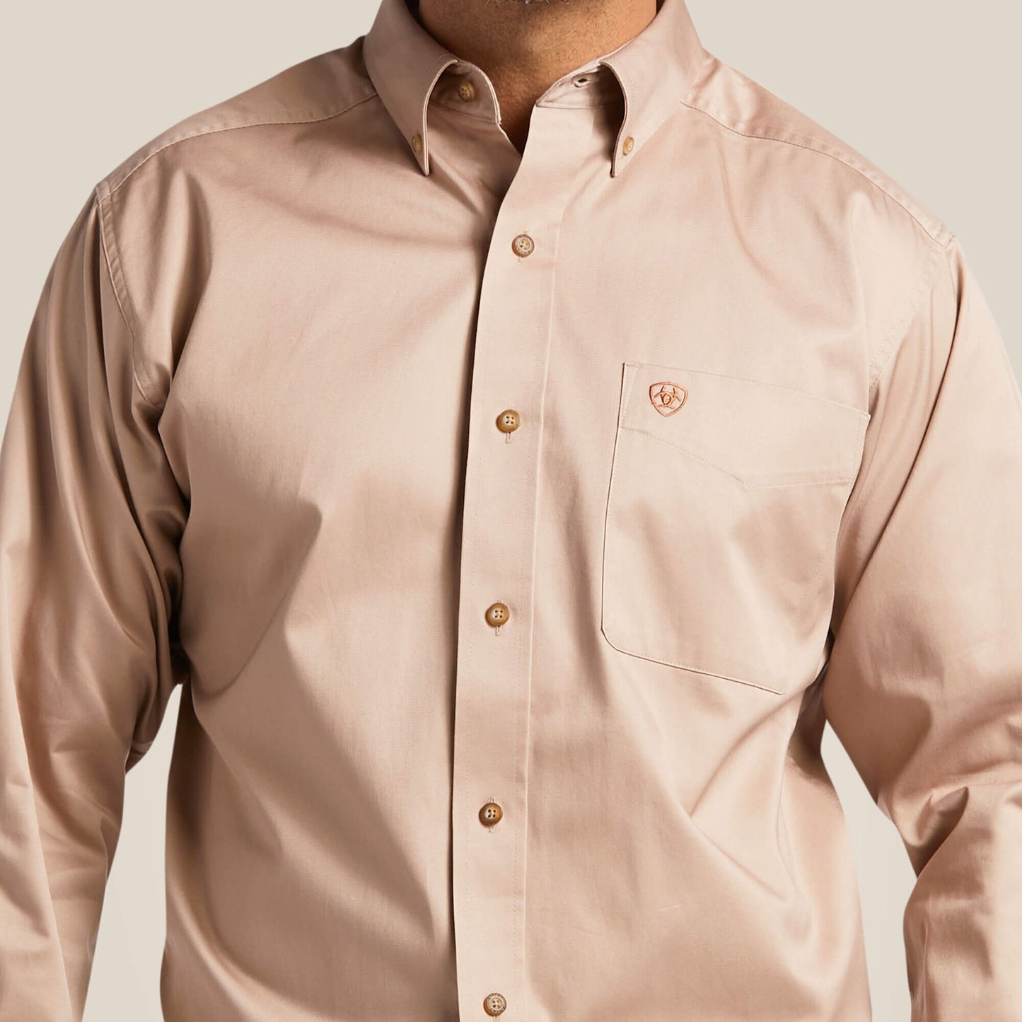 Camisa clásica de sarga lisa de Ariat para hombre