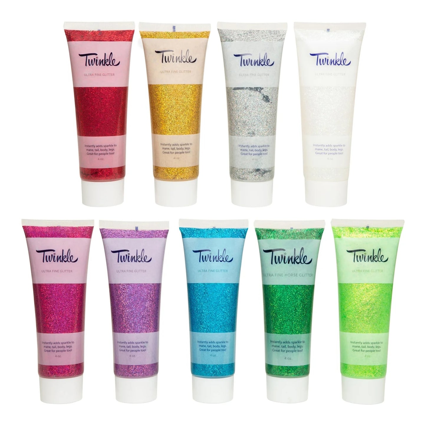 Twinkle Mane, Tail & Stencil Gel – Glitter Styling Gel for Horses