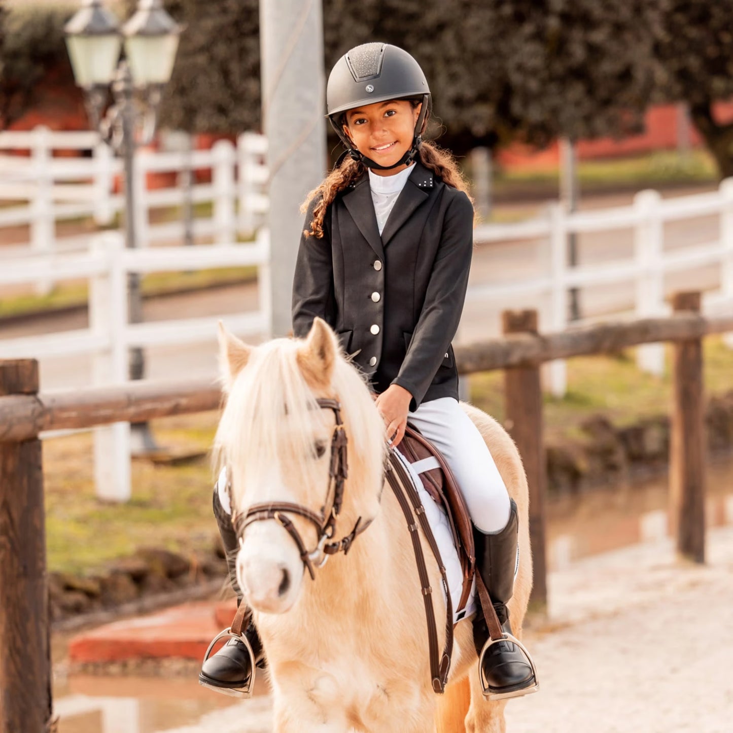Horze Queeny Kids Show Coat | Classic Youth Equestrian Competition Jacket
