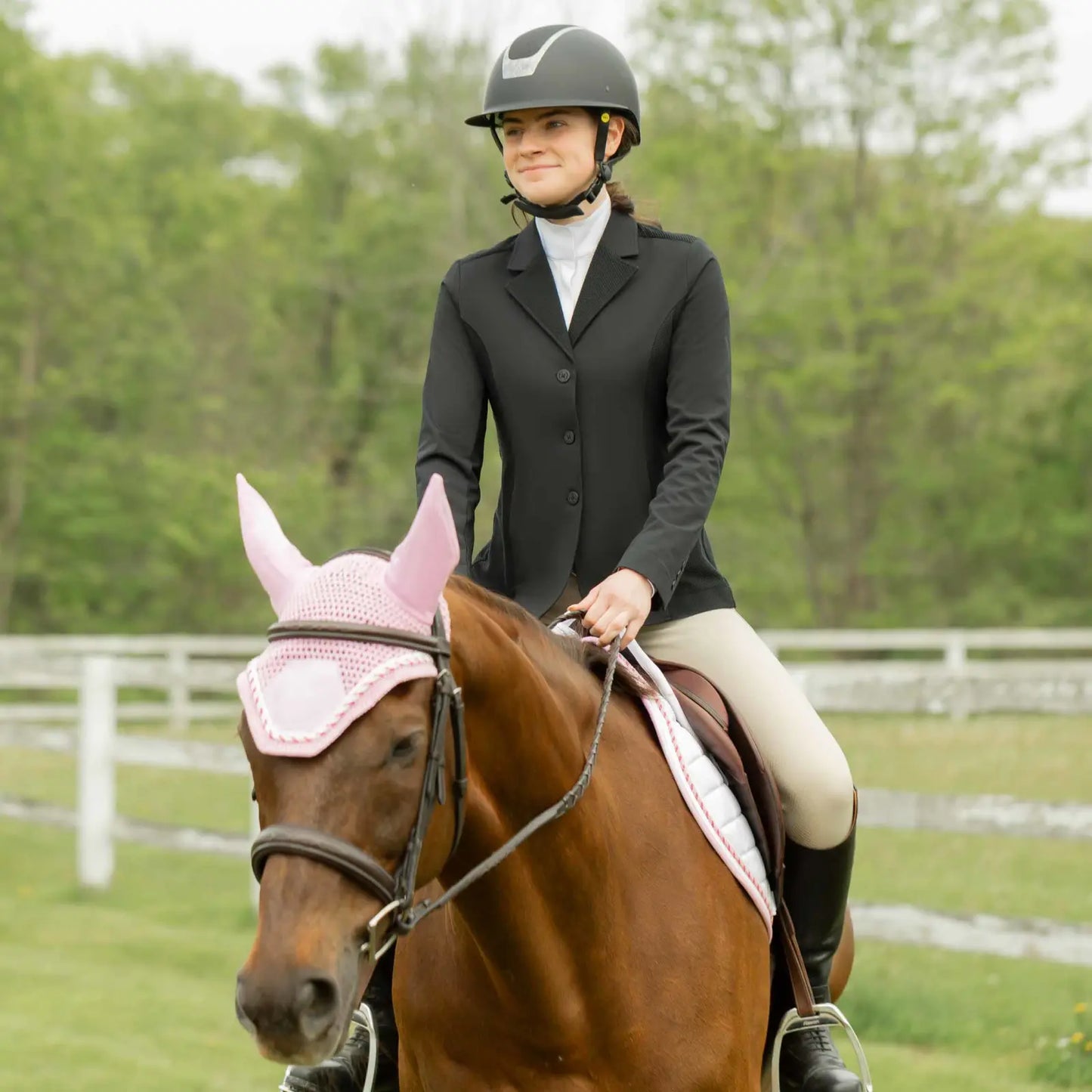 Equinavia Copenhagen All Purpose Saddle Pad & Ear Net Set | Premium Equestrian Collection