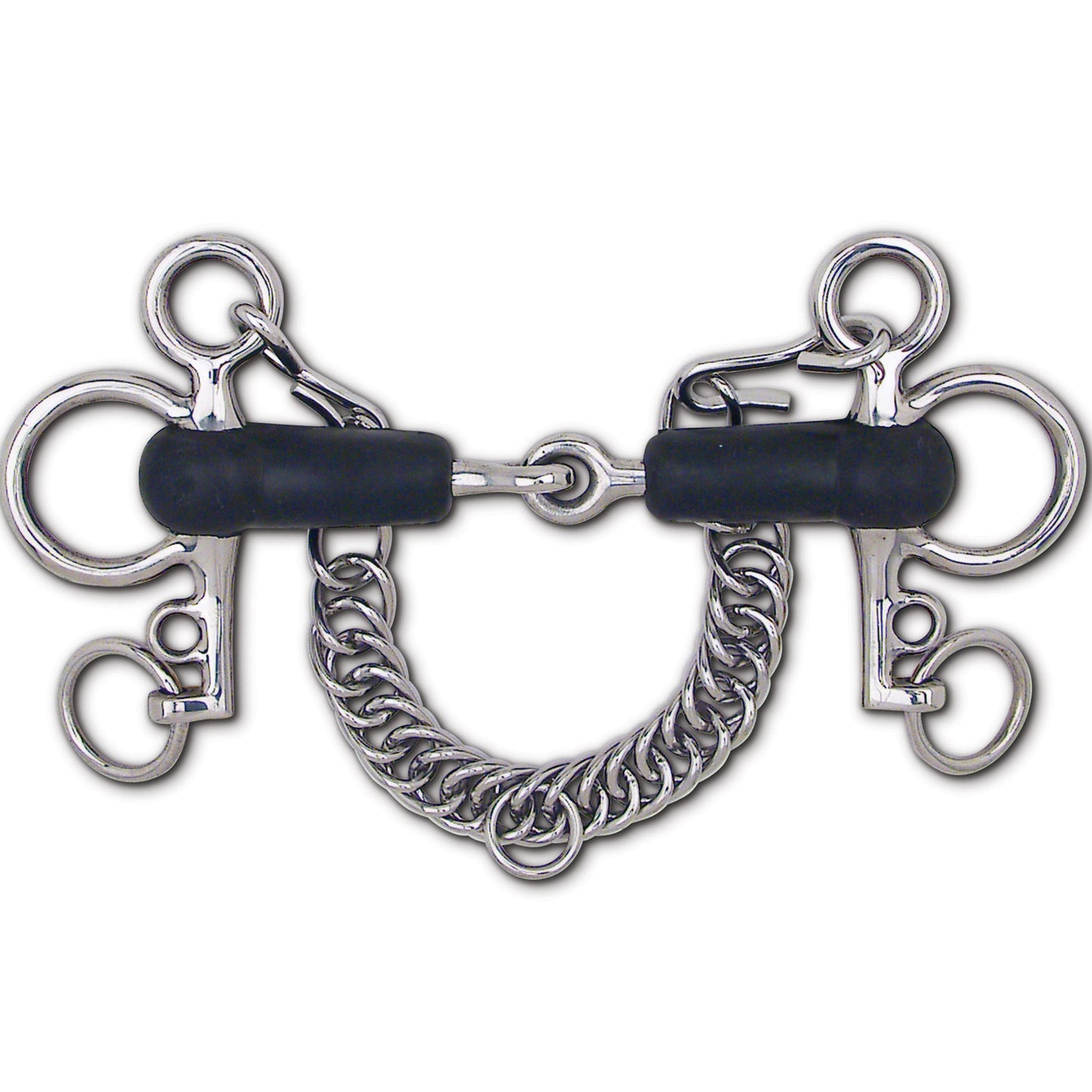 Tom Thumb Pelham Bit with Soft Rubber Snaffle Mouth