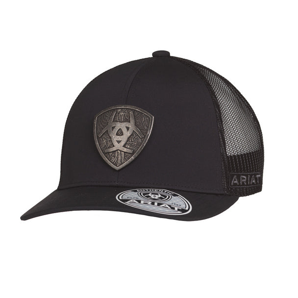 Gorra Ariat con bordado 3D negra