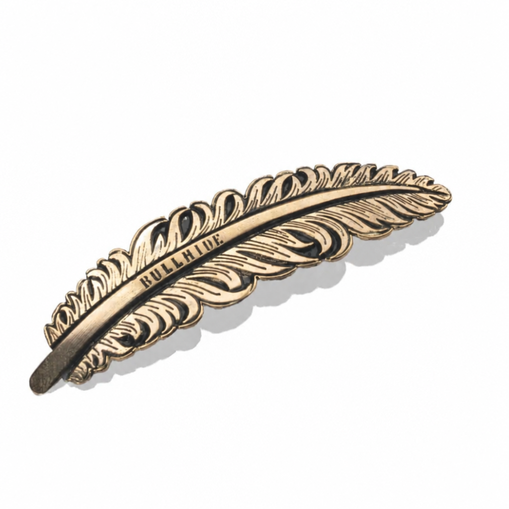 Bullhide Gold Feather Western Hat Accessory