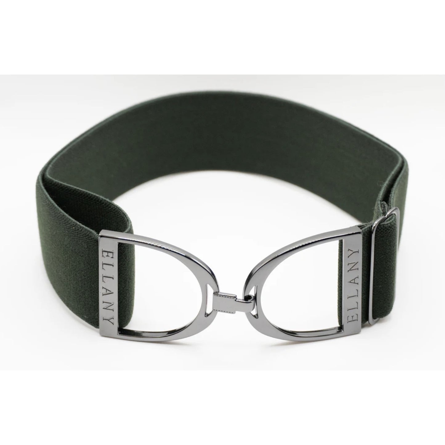 Ellany Forest 2" Gunmetal Stirrup Elastic Belt image 1