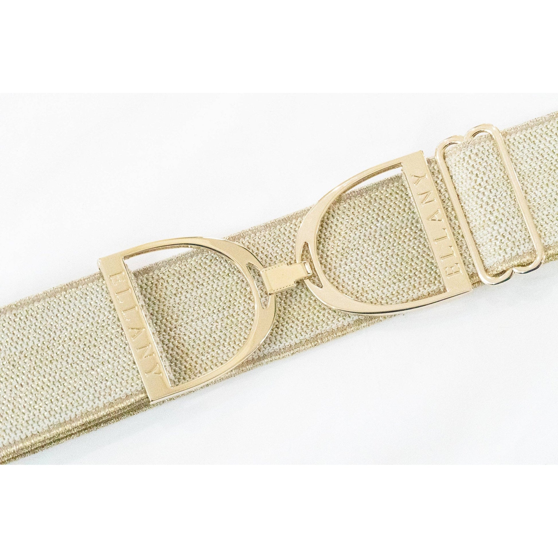 Ellany 2" Gold Dakota Stirrup Elastic Belt image 0