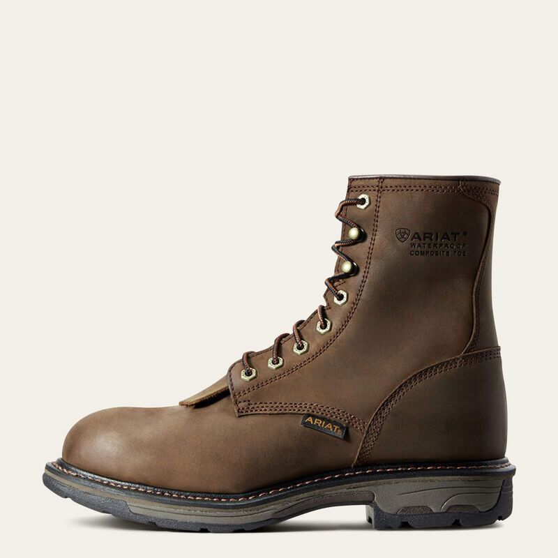Ariat WorkHog 8" Waterproof Composite Toe Work Boot | EH Rated Safety Boot