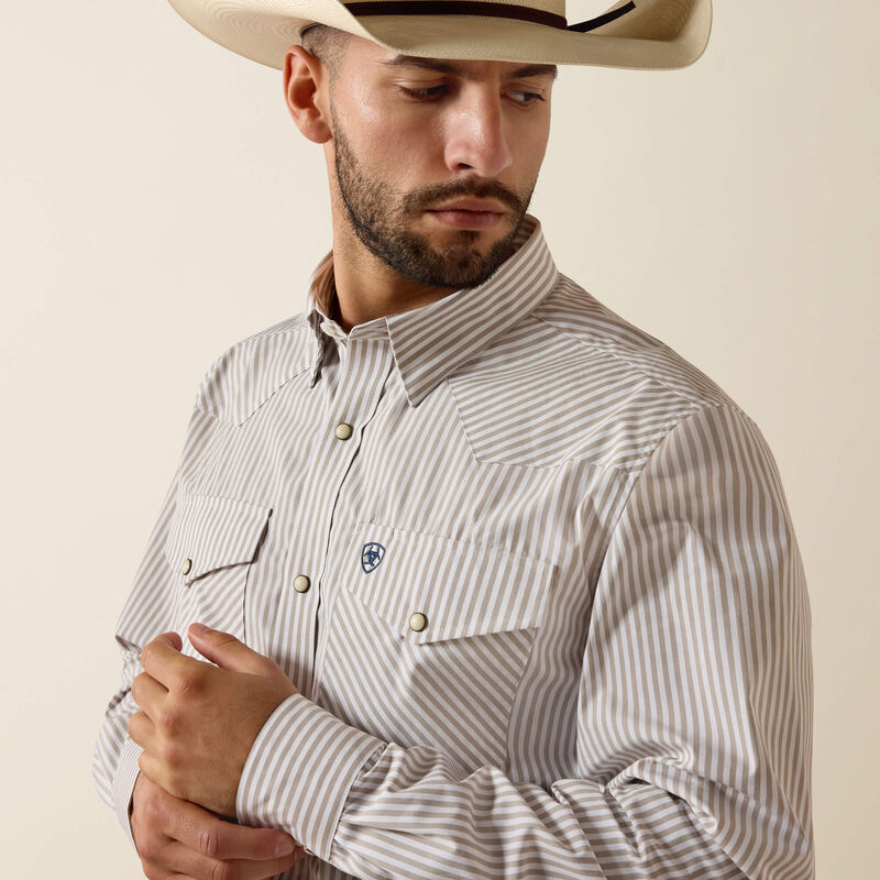 Camisa con broches ajustada Ariat Pro Series Frasier | Camisa de broches vaquera de alto rendimiento para hombre