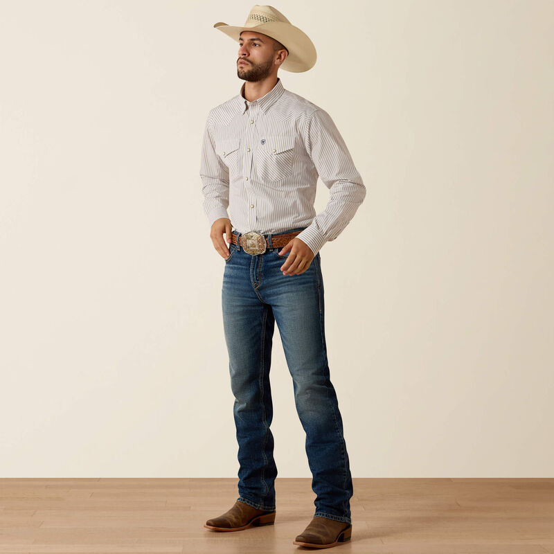 Camisa con broches ajustada Ariat Pro Series Frasier | Camisa de broches vaquera de alto rendimiento para hombre
