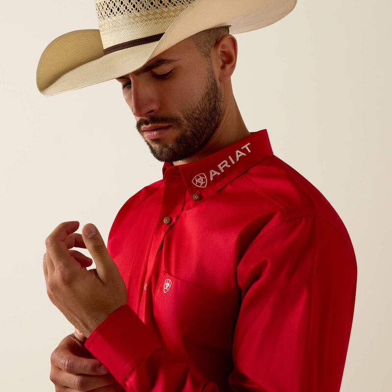Ariat Team Logo Lightweight Twill Fitted Shirt