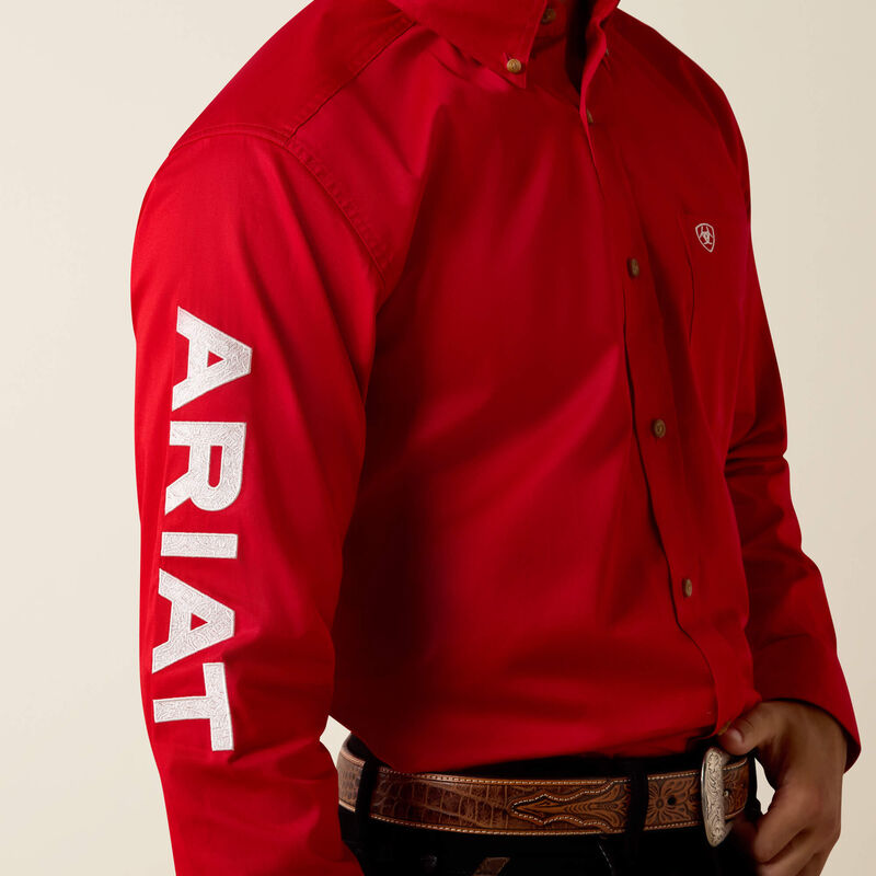 Ariat Team Logo Lightweight Twill Fitted Shirt