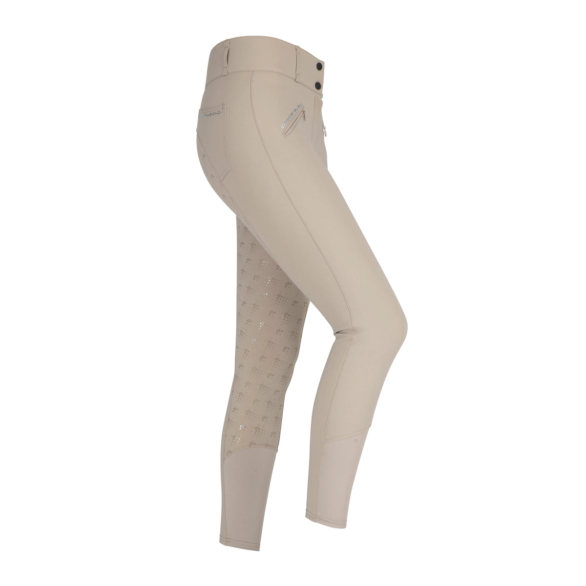 Pantalones de montar Isabelle con agarre en la rodilla negros