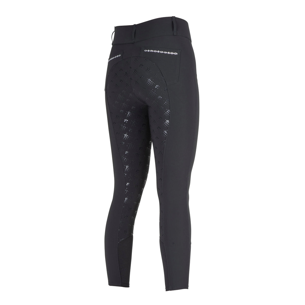 Pantalones de montar Isabelle con agarre en la rodilla negros