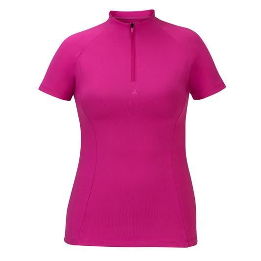 Aubrion React Short Sleeve Base Layer Fuchsia