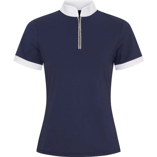 Catago Ladies Nice Short Sleeve Show Shirt- Navy