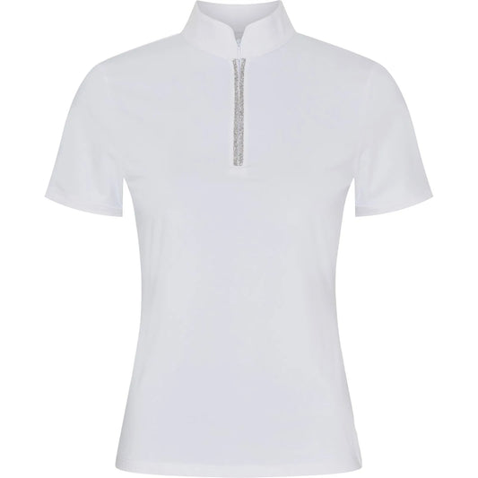 Catago Ladies Nice Short Sleeve Show Shirt- White
