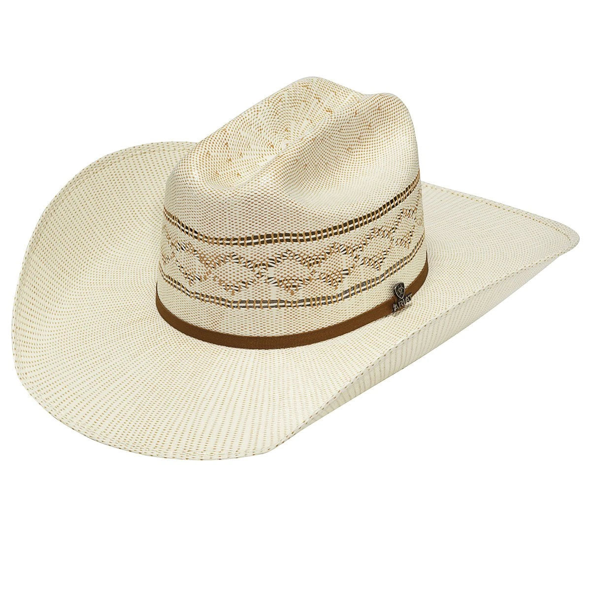 Ariat Diamond Weave 2-Tone Straw Cowboy Hat