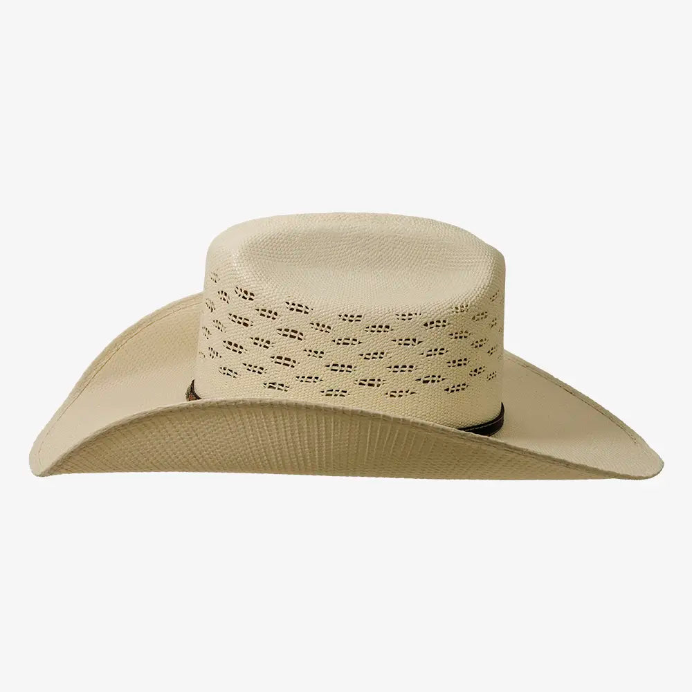 Coyote Men’s Bangora Straw Cattleman Cowboy Hat - Cream