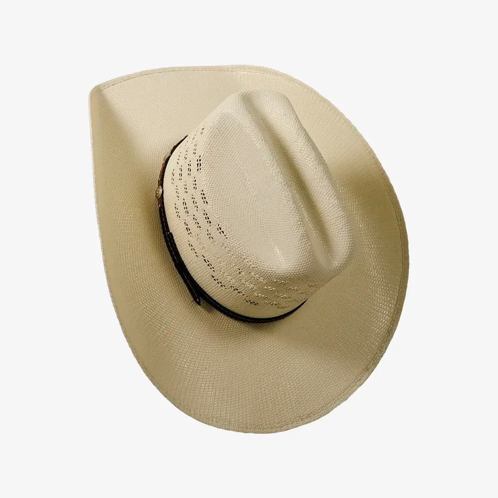Coyote Men’s Bangora Straw Cattleman Cowboy Hat - Cream