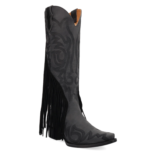 Walk West Women's Leather Fringe Western Boots