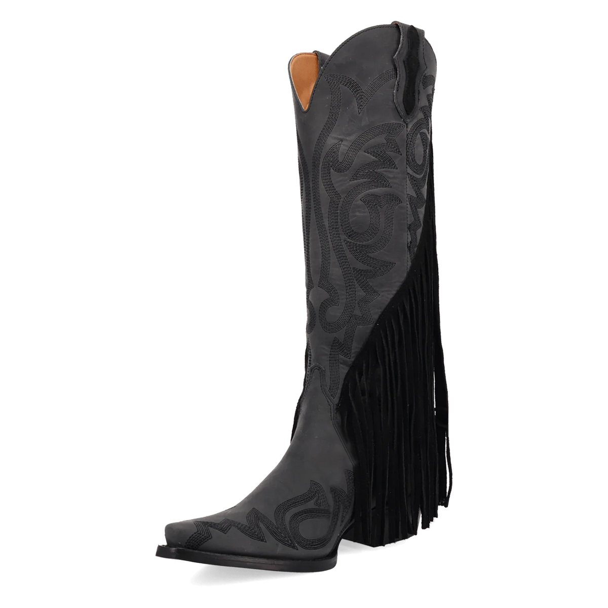 Botas vaqueras de piel con flecos para mujer Walk West