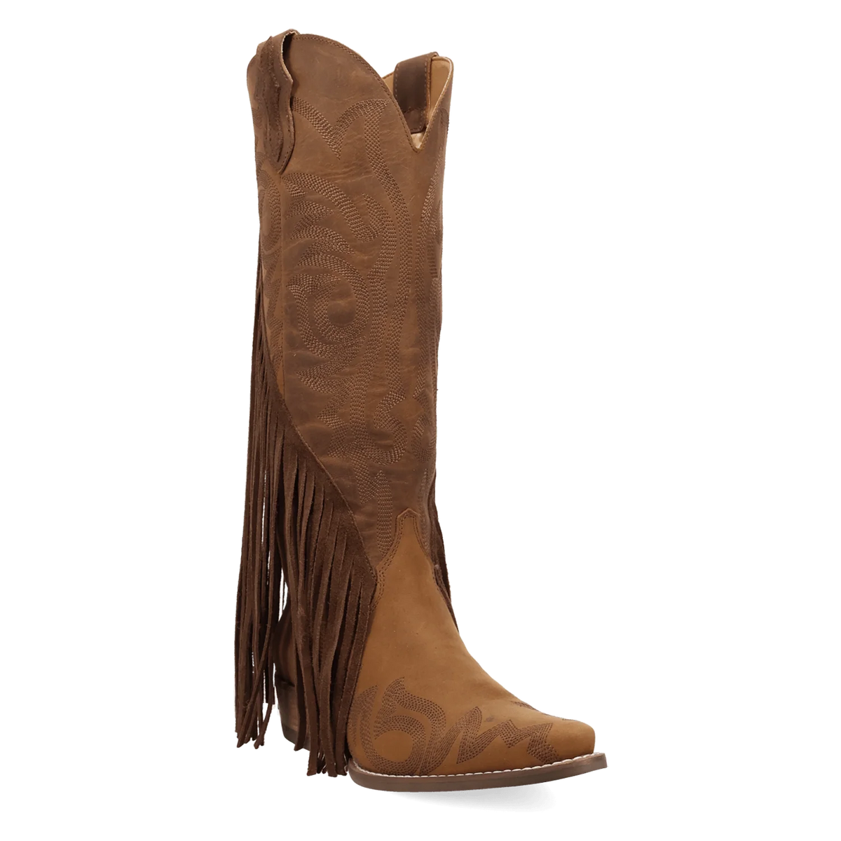 Botas vaqueras de cuero con flecos para mujer Walk West