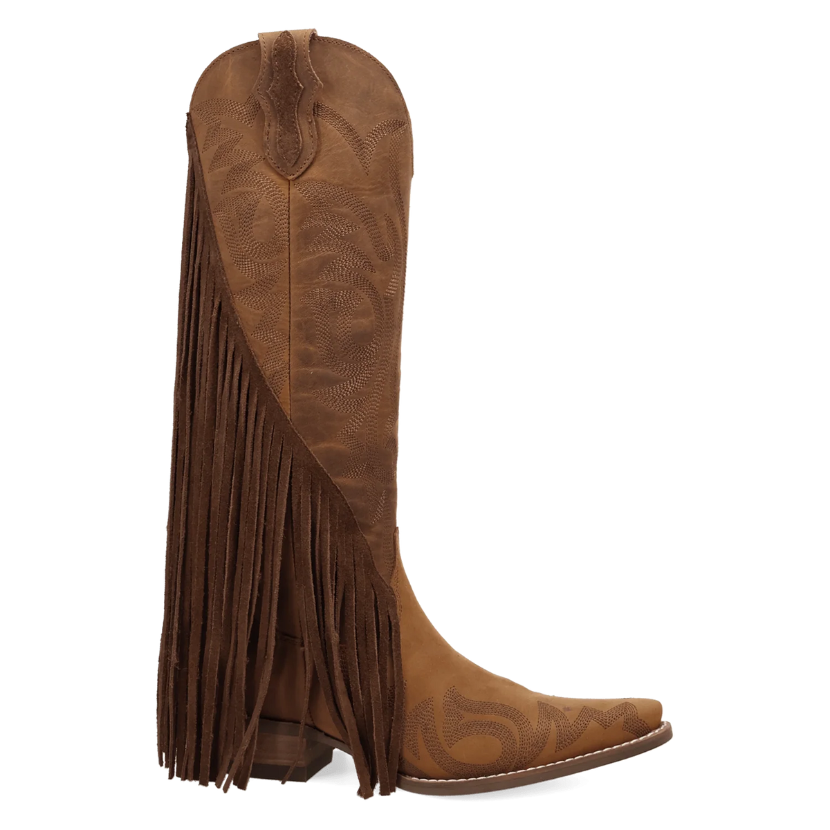 Botas vaqueras de cuero con flecos para mujer Walk West