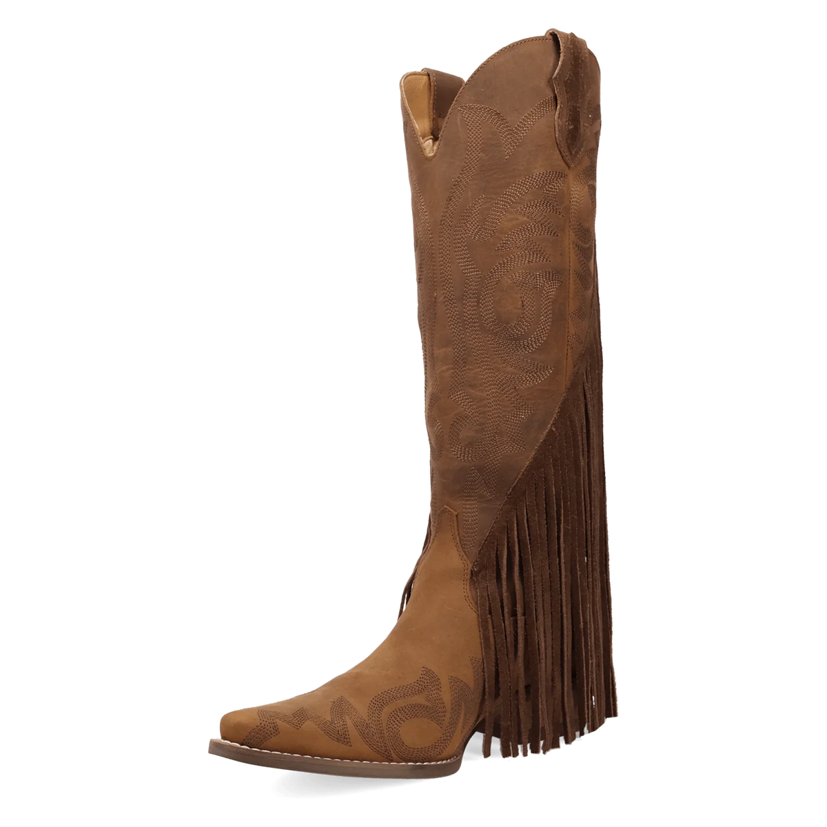 Botas vaqueras de cuero con flecos para mujer Walk West