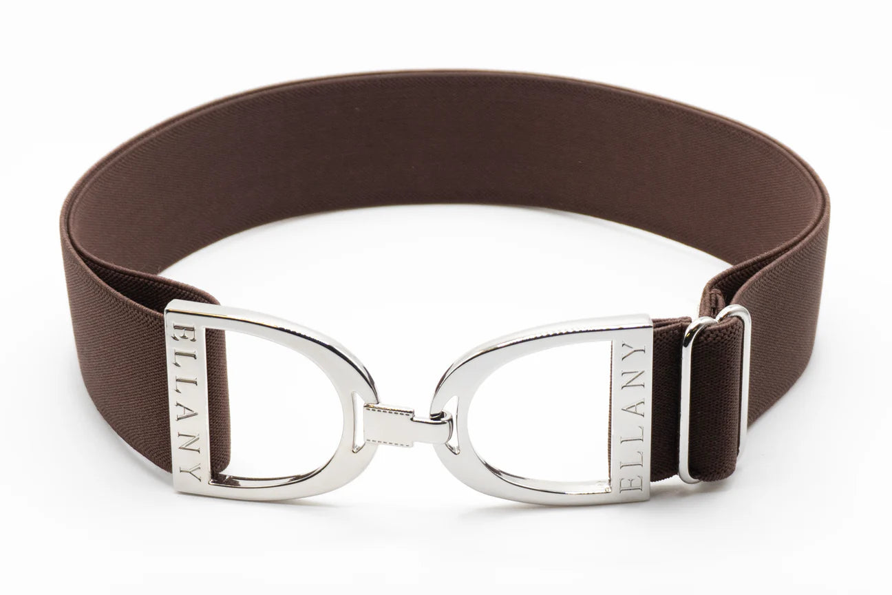 Cinturón Elástico Ellany – 1.5" de Ancho con Diseño Ecuestre