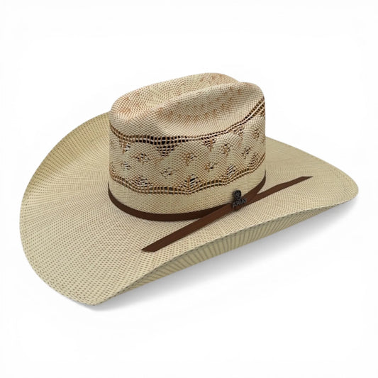 Sombrero vaquero Ariat® SS color marfil para hombre – Banda de sudor de cuero