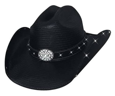 Loyalty Pays Straw Cowgirl Hat – Black