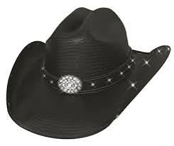 Loyalty Pays Straw Cowgirl Hat – Black