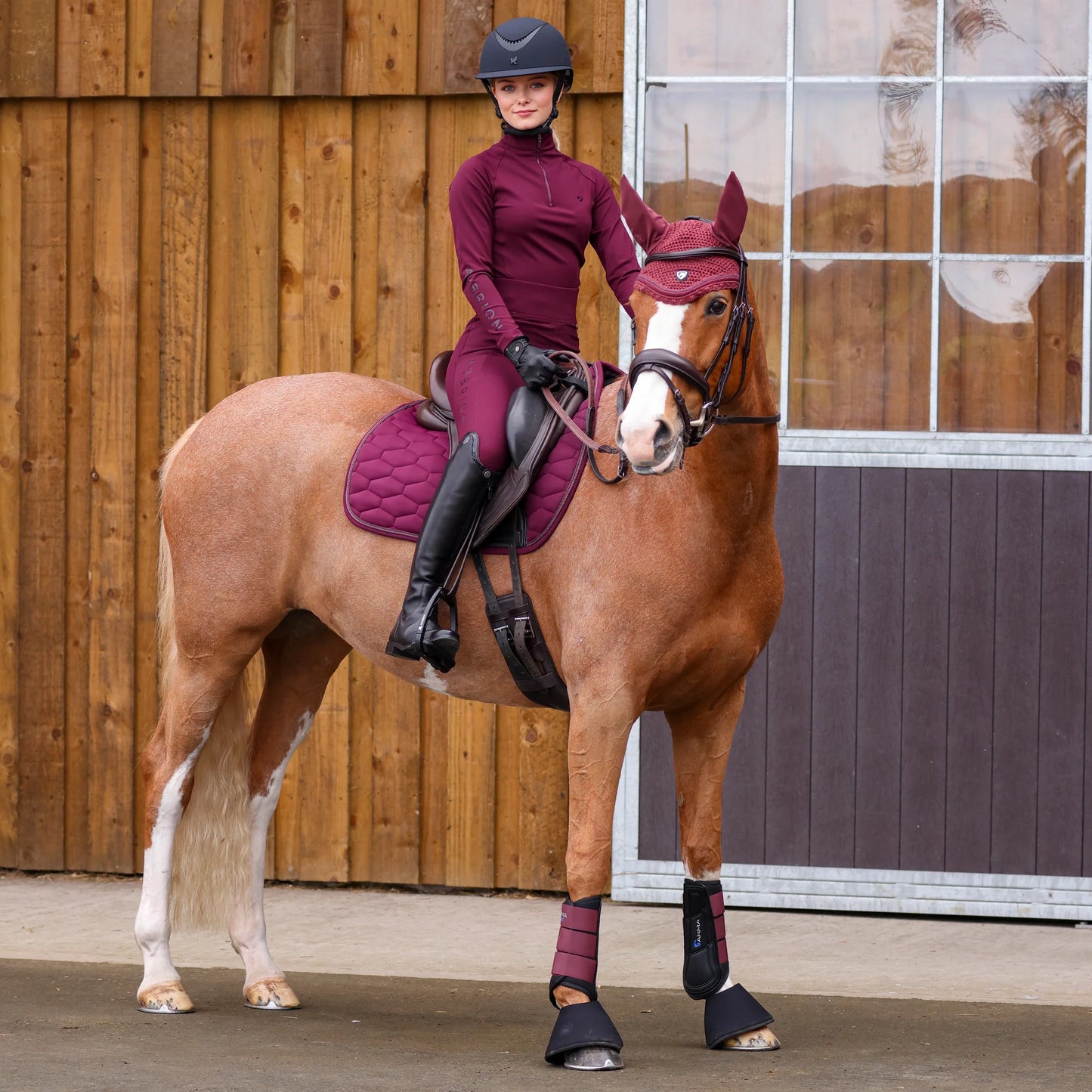 ARMA Eltar Jump Saddle Pad & Fly Hood Set – Technical Match for Style & Performance