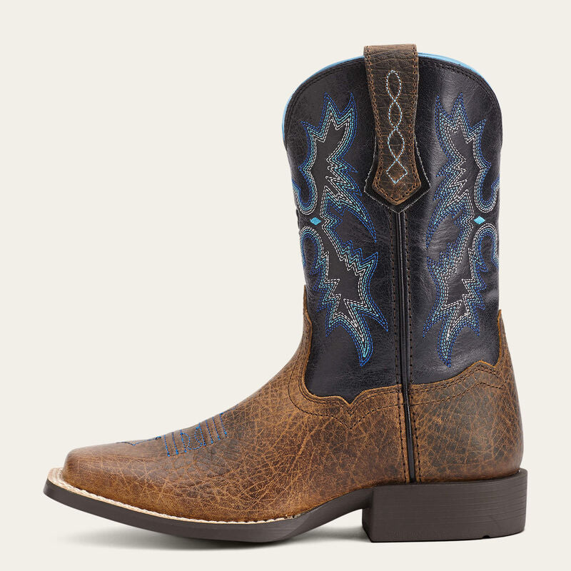 Ariat Tombstone Wide Square Toe Western Boot- Kids