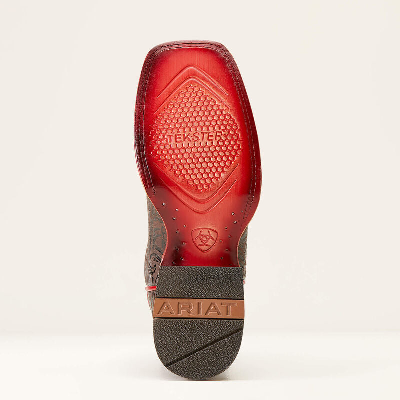 Ariat Women’s Frontier Farrah Floral Emboss Western Boot – Wide Square Toe