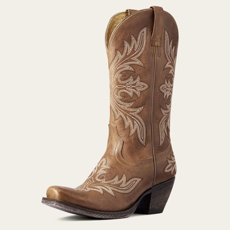 Ariat Women’s Circuit Rosewood Western Boot – Square Toe, Natural Tan