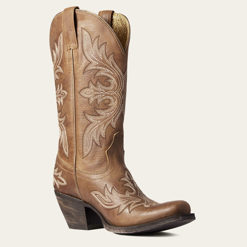 Ariat Women’s Circuit Rosewood Western Boot – Square Toe, Natural Tan