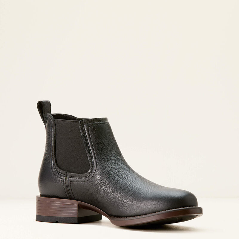 Booker Chelsea Round Toe Western Boot – Men's Leather Ankle Boot with Western Stitching