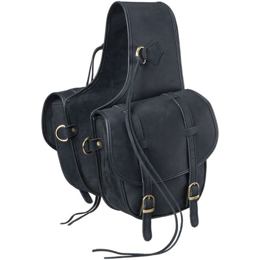 Tough‑1 Soft Leather Saddle Bag