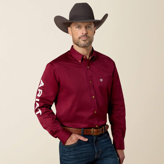 Team Logo Twill Classic Fit Shirt – Men’s Casual & Equestrian Logo Shirt