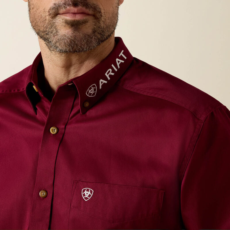 Team Logo Twill Classic Fit Shirt – Men’s Casual & Equestrian Logo Shirt