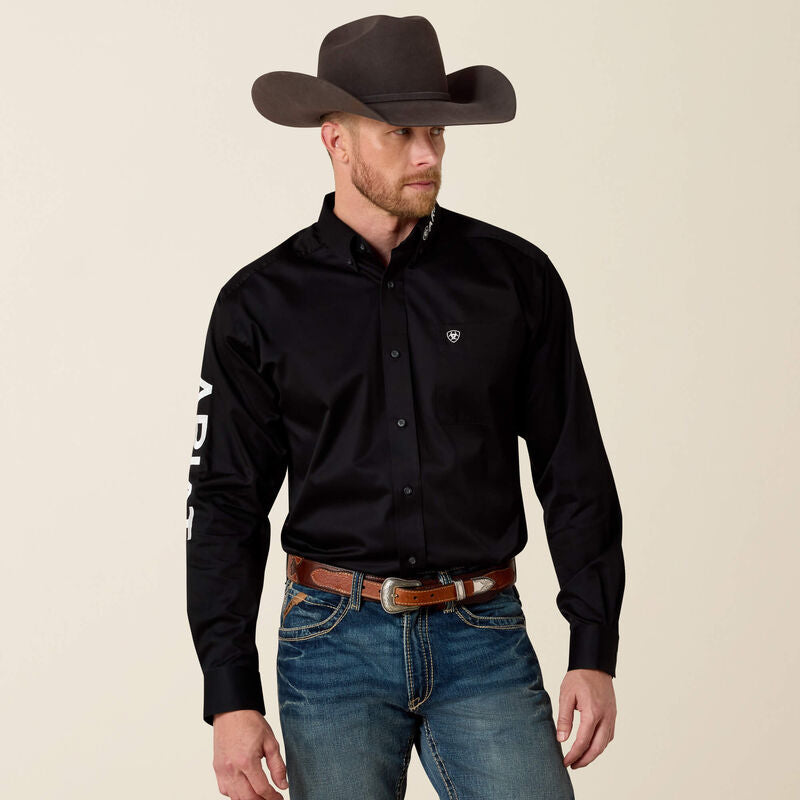 Team Logo Twill Classic Fit Shirt – Men’s Casual & Equestrian Logo Shirt
